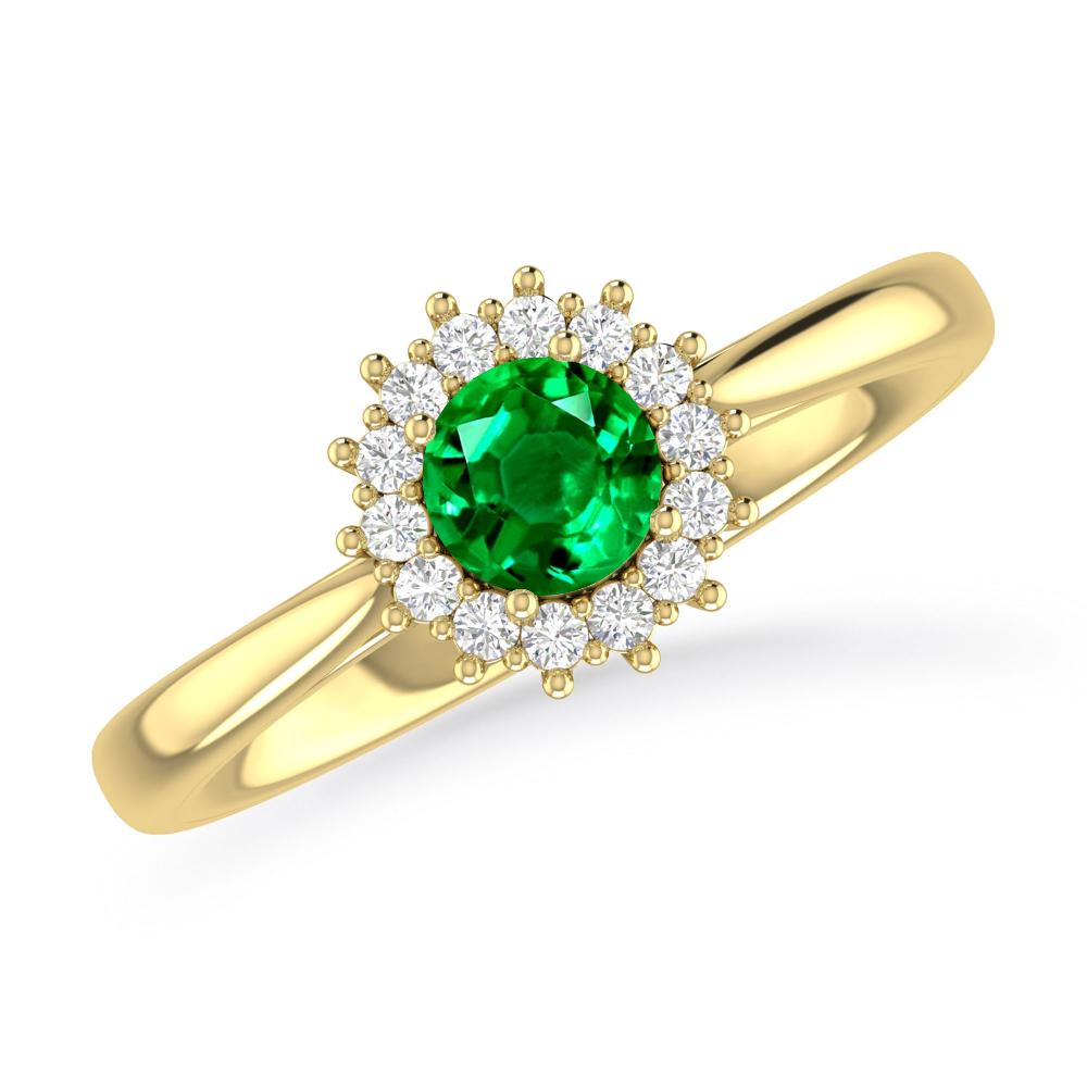 Yellow Gold - Emerald