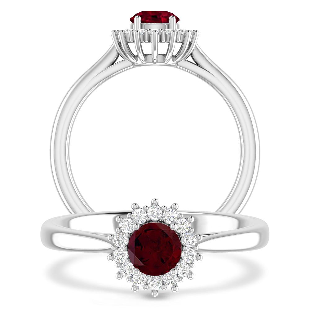 White Gold - Garnet