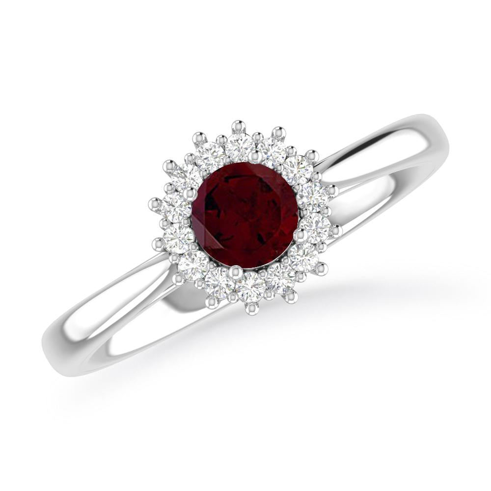 White Gold - Garnet