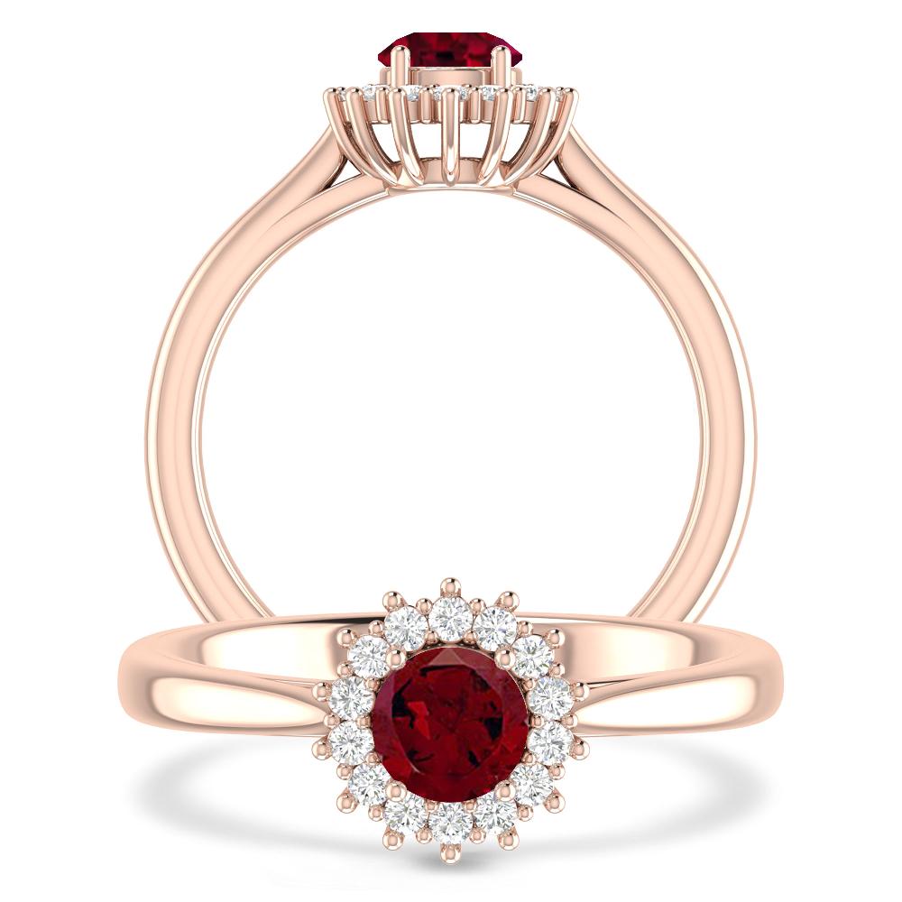 Rose Gold - Garnet