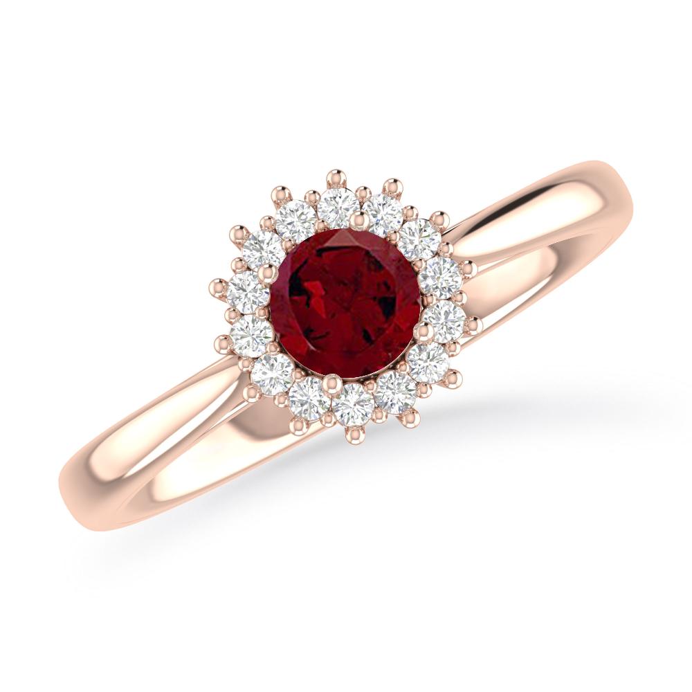 Rose Gold - Garnet