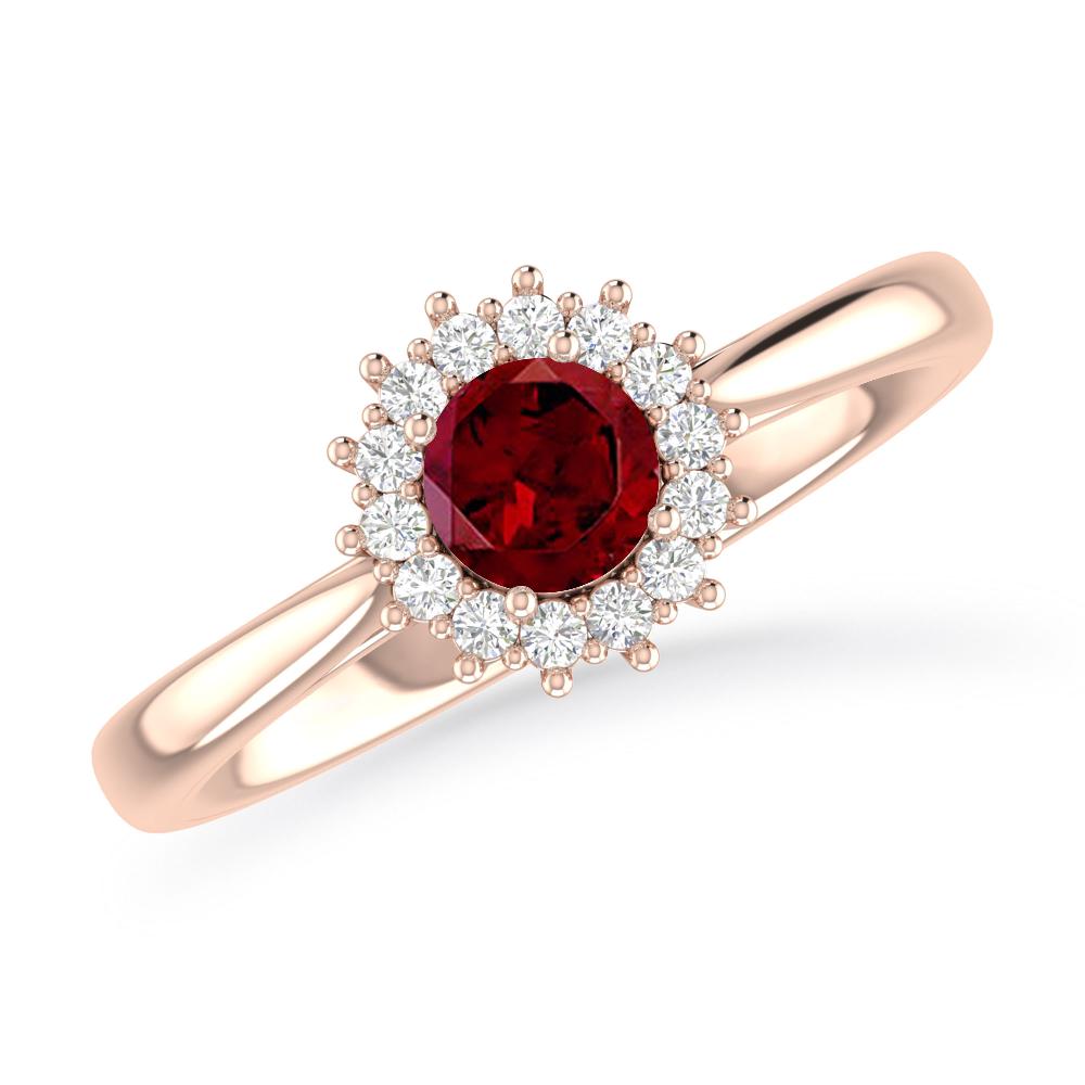 Rose Gold - Garnet