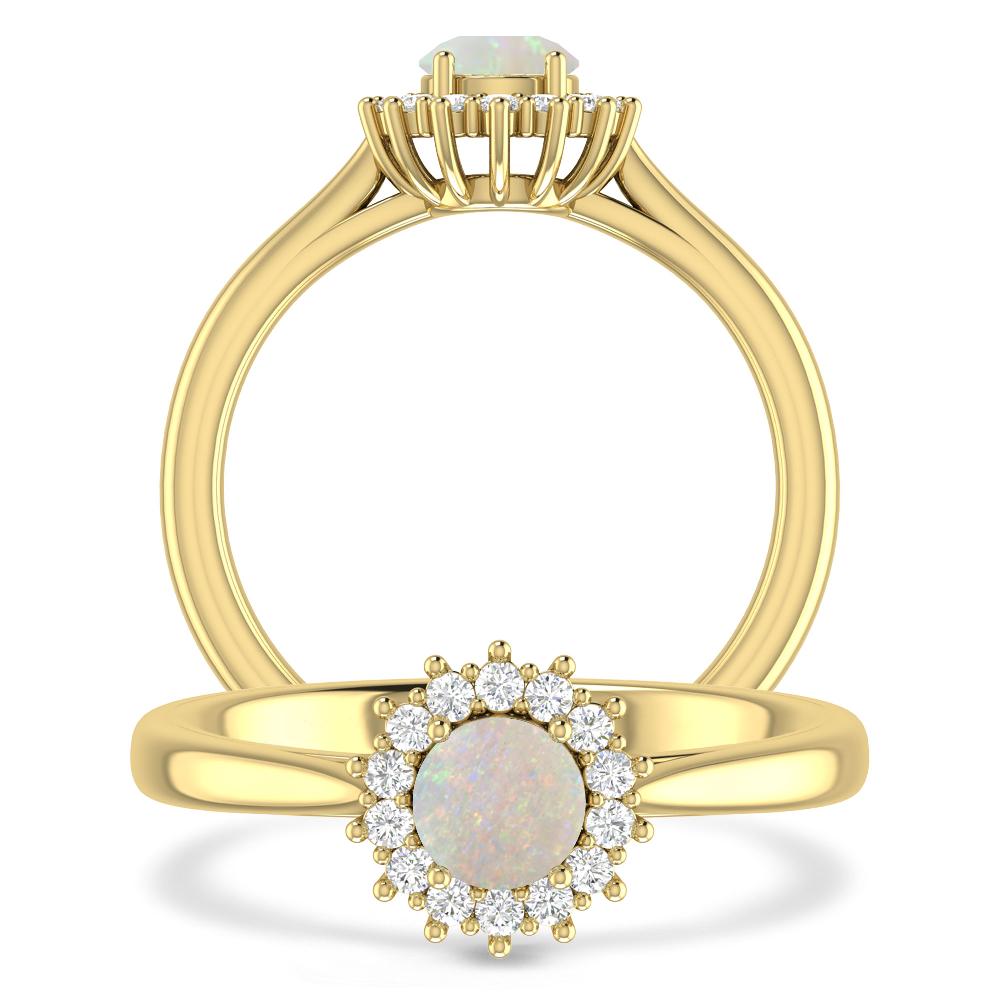 Yellow Gold - Opal