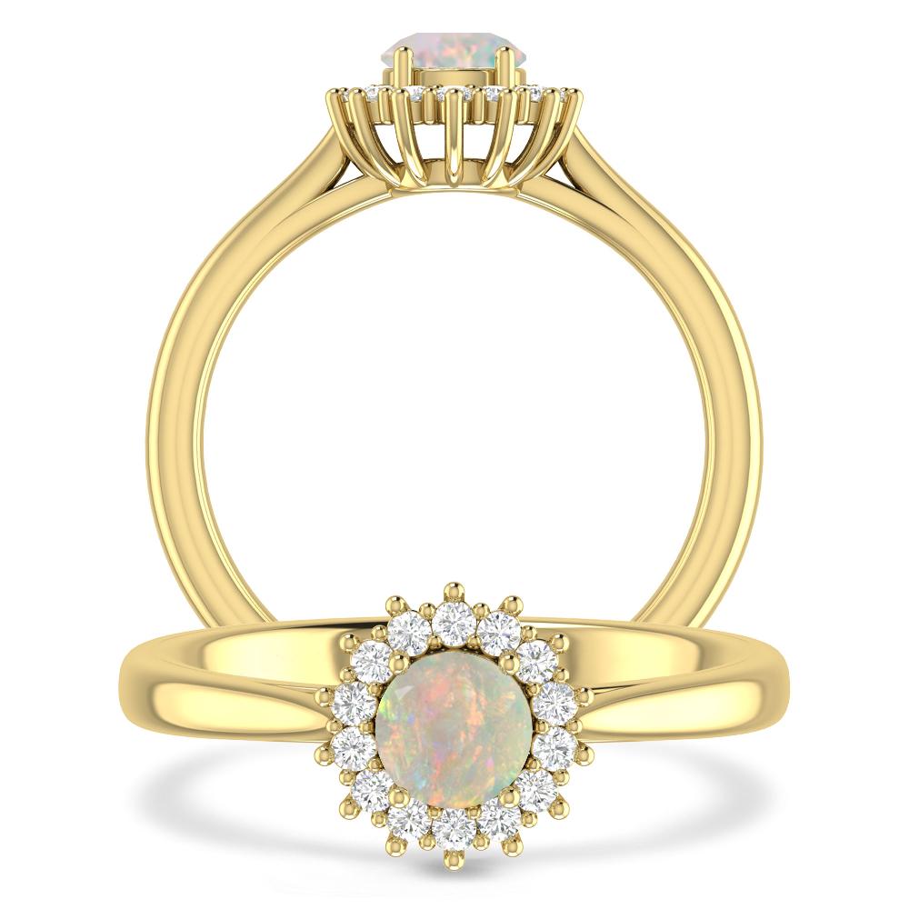 Yellow Gold - Opal