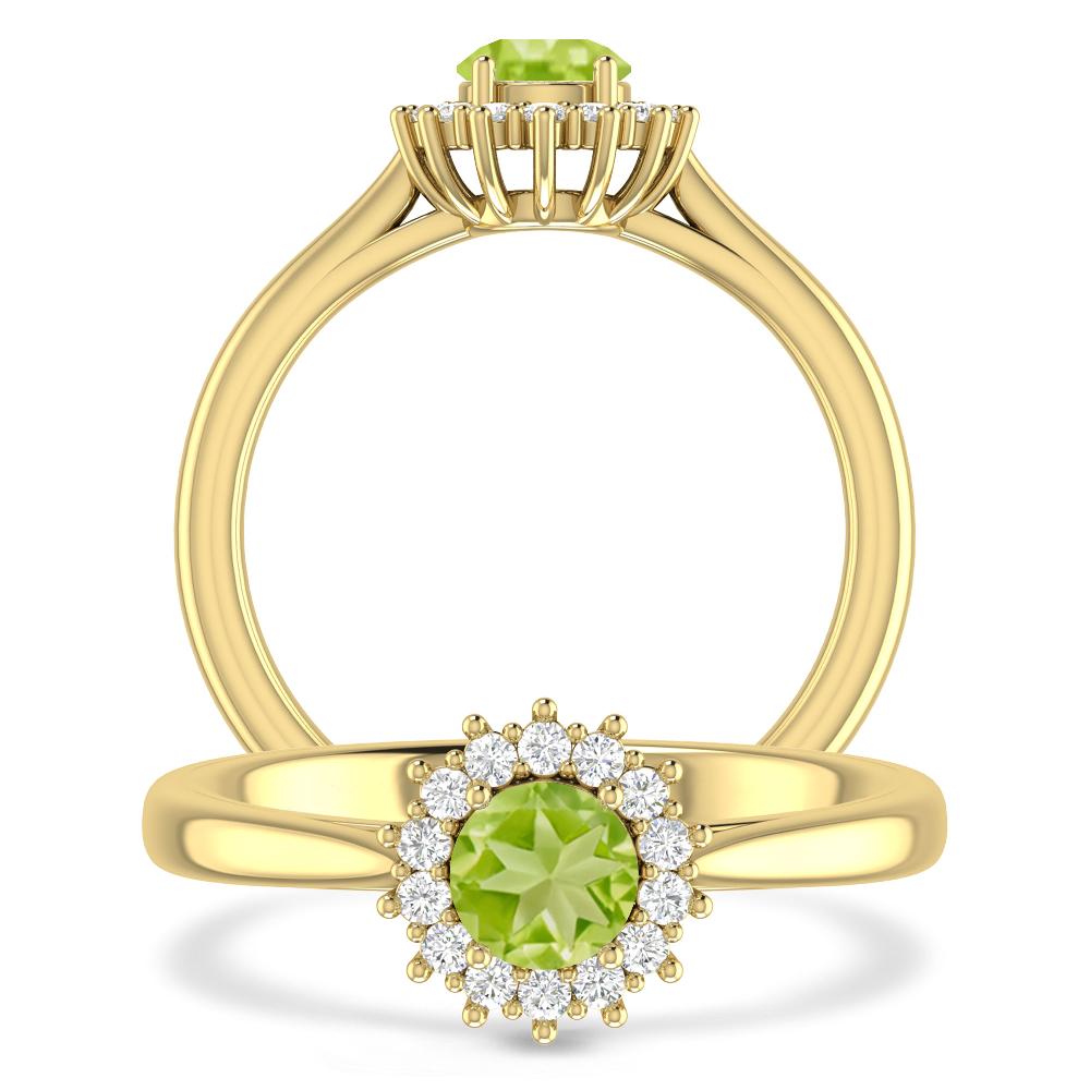 Yellow Gold - Peridot