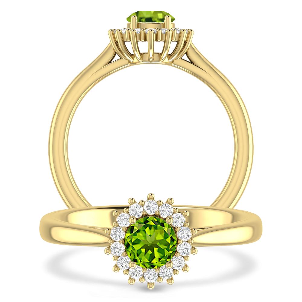 Yellow Gold - Peridot