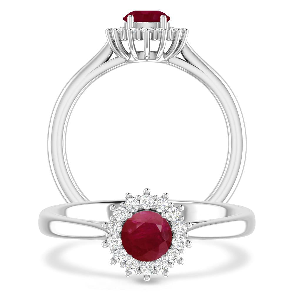 White Gold - Ruby