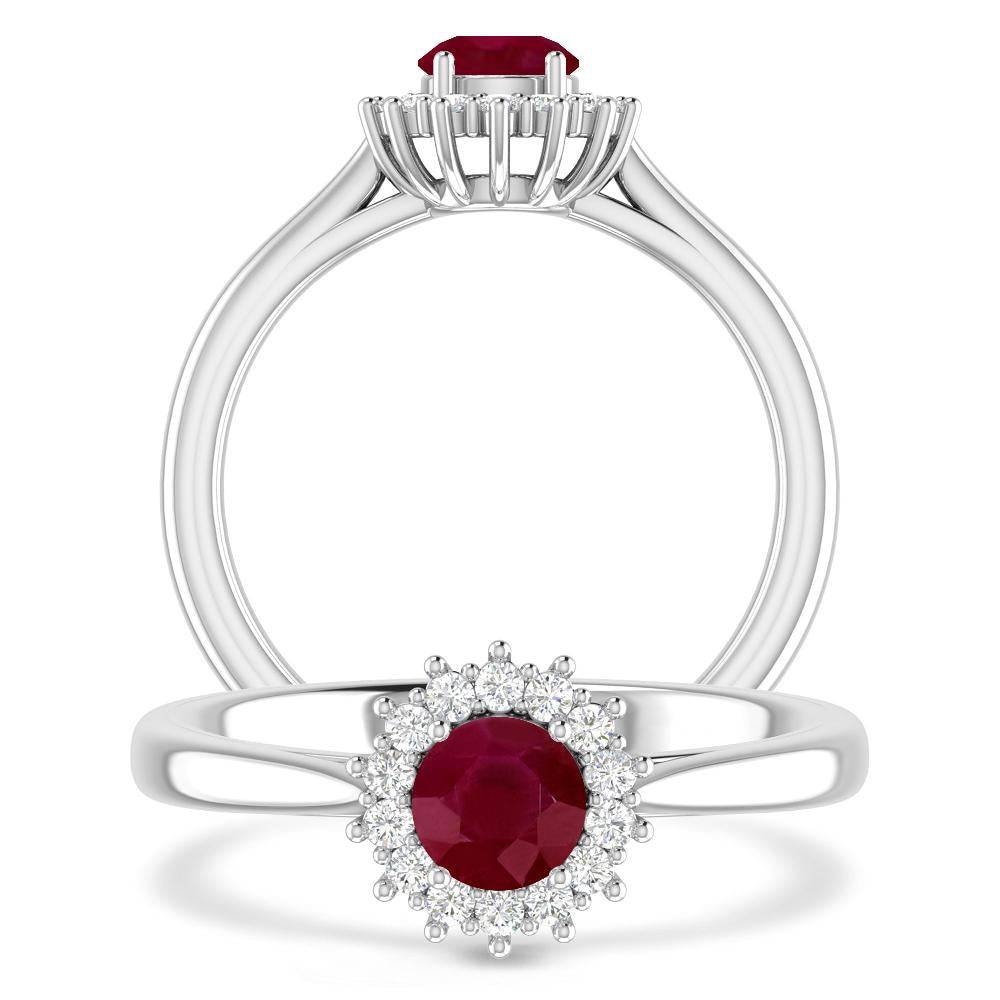 White Gold - Ruby