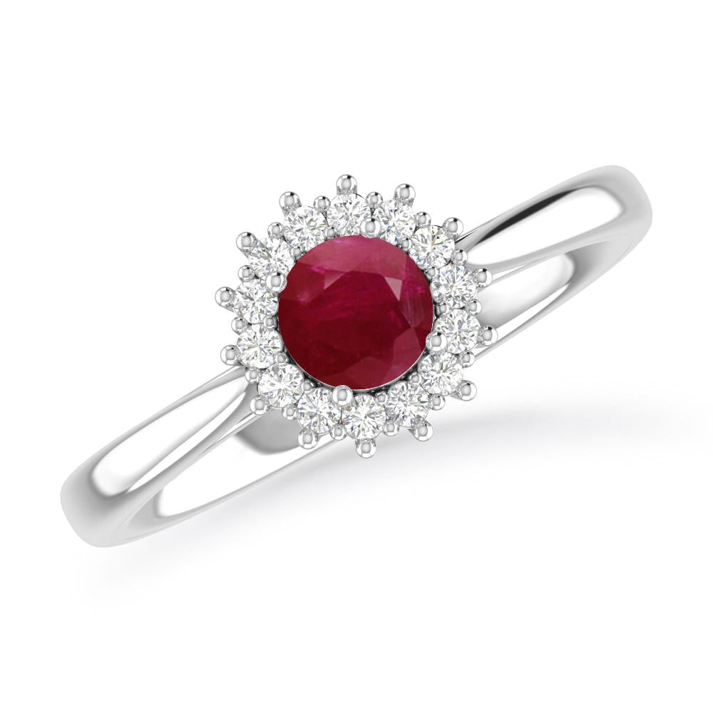 White Gold - Ruby