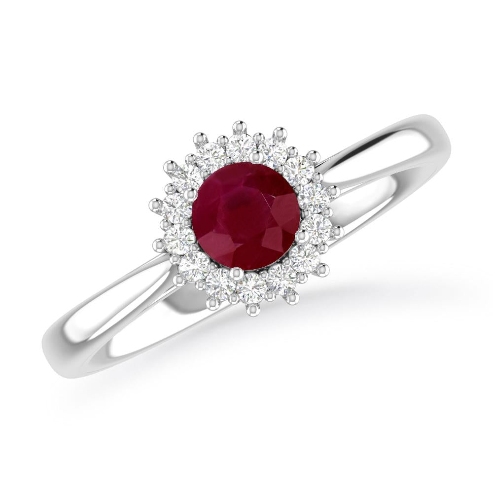 White Gold - Ruby