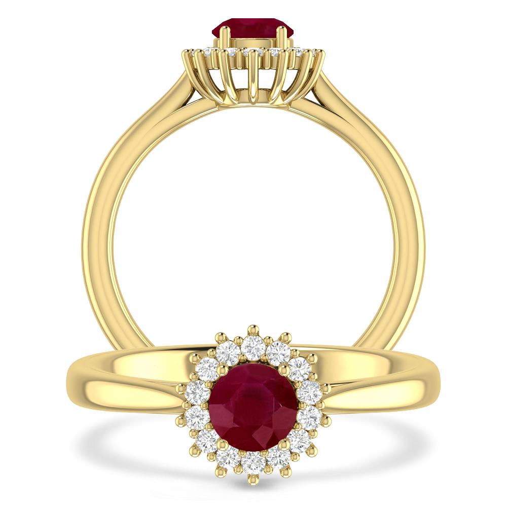 Yellow Gold - Ruby