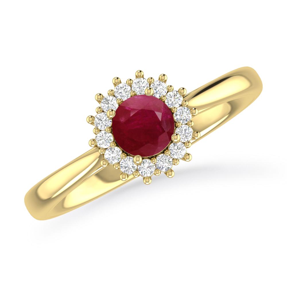 Yellow Gold - Ruby