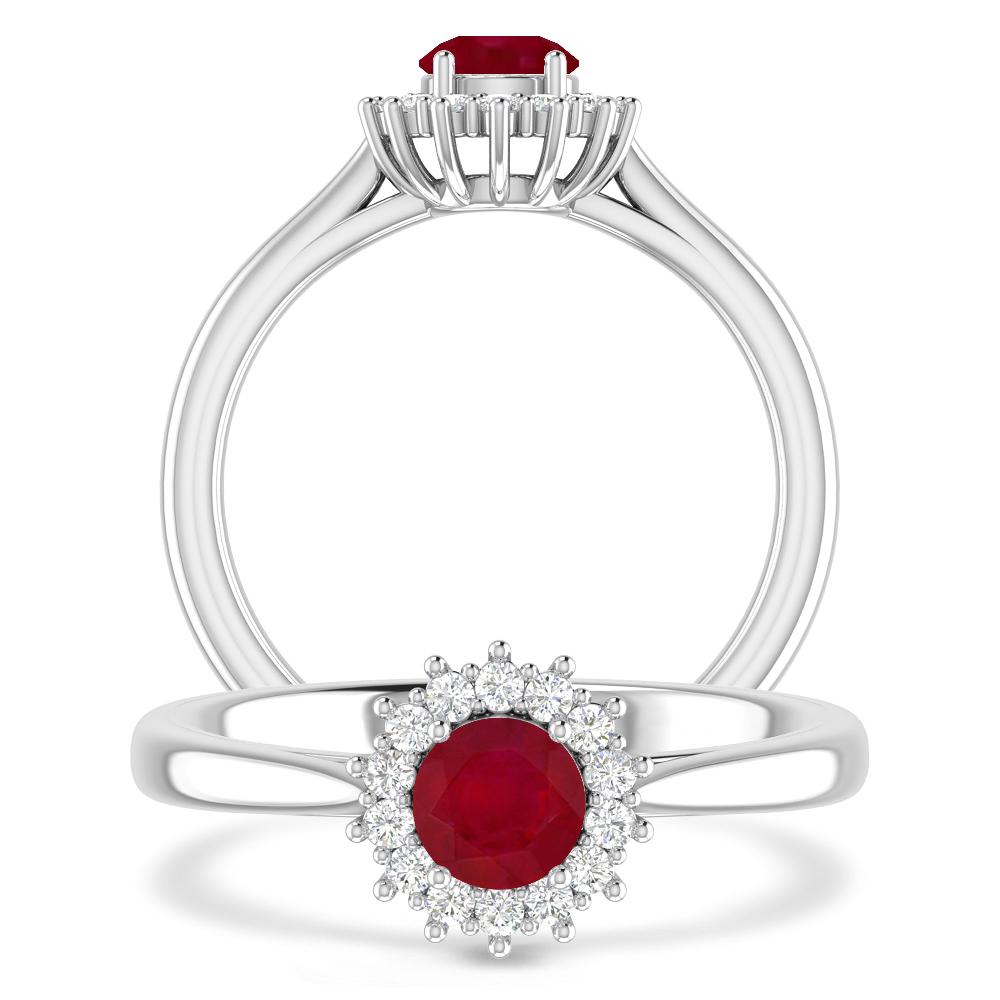 White Gold - Ruby