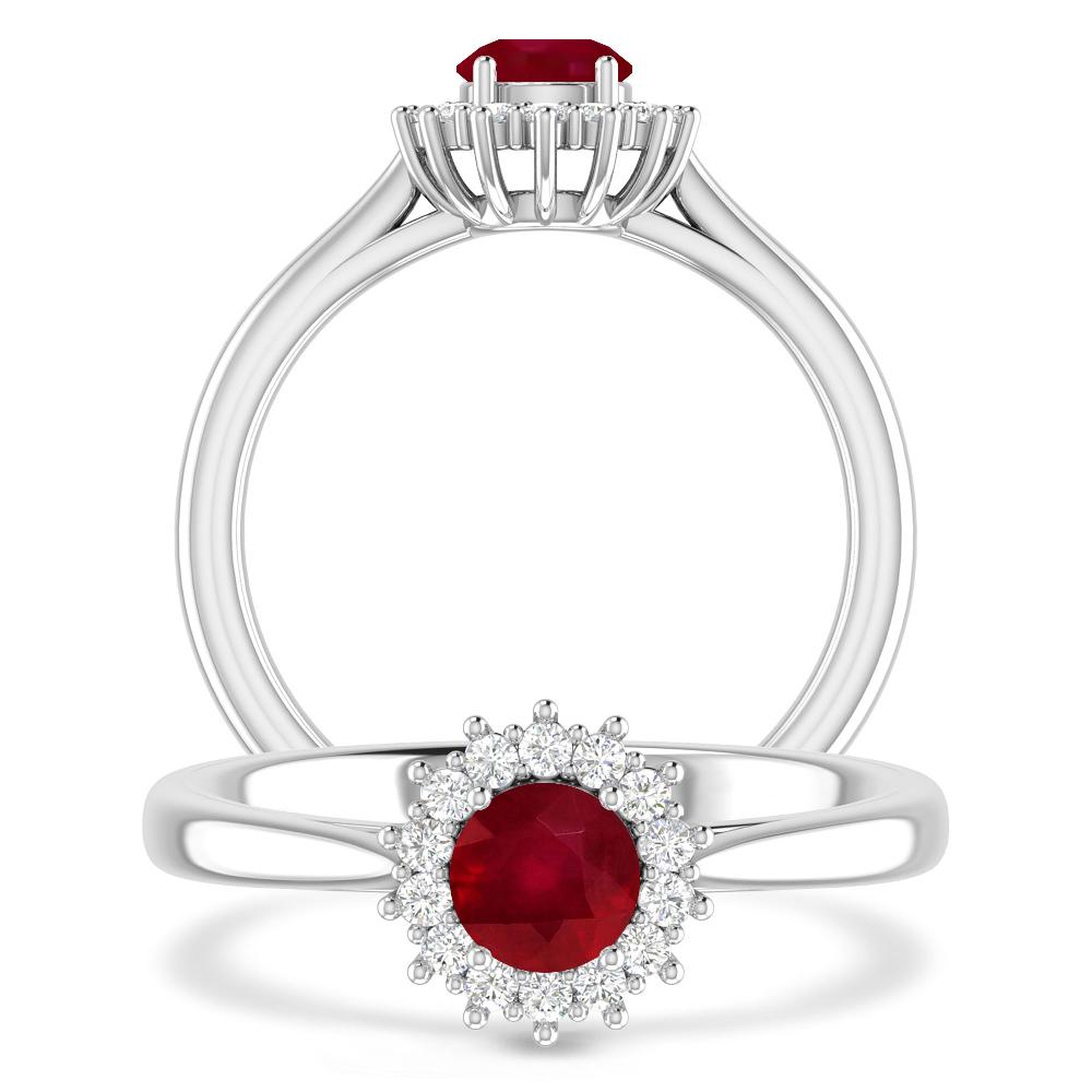 White Gold - Ruby