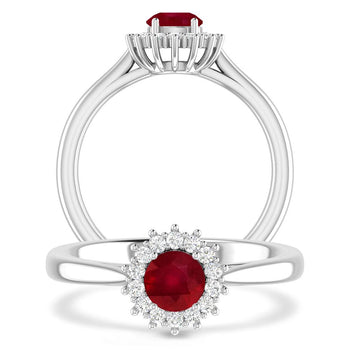 White Gold - Ruby