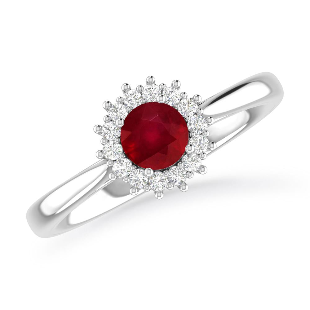 White Gold - Ruby