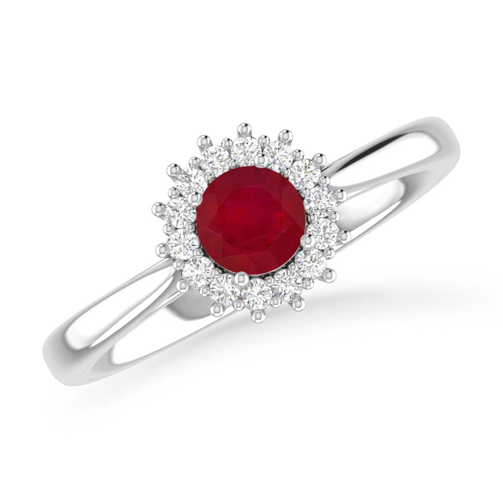 White Gold - Ruby