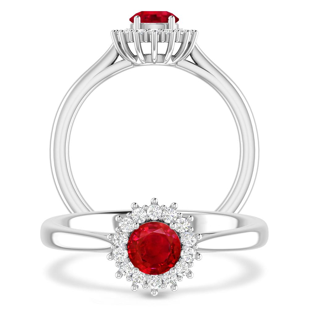 White Gold - Ruby