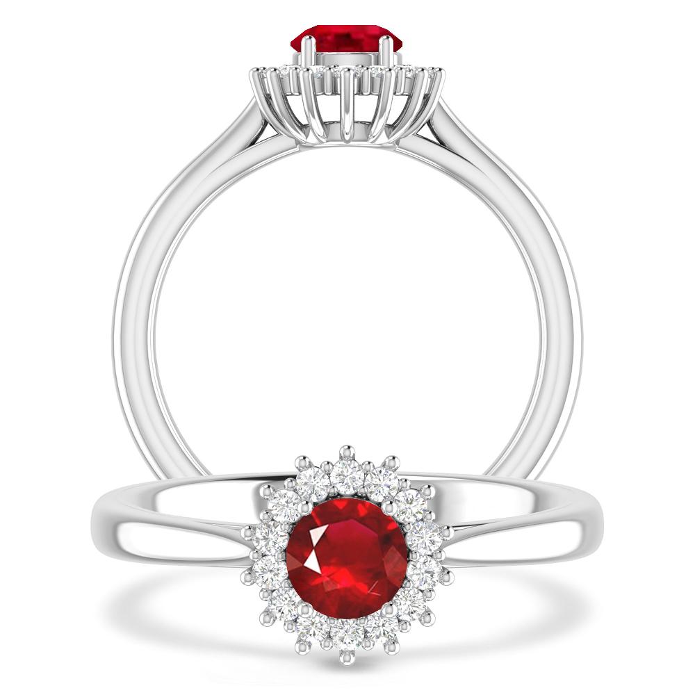 White Gold - Ruby