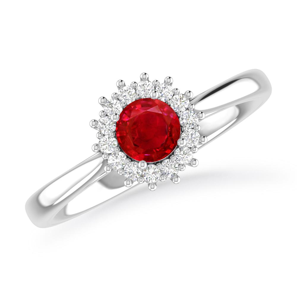 White Gold - Ruby