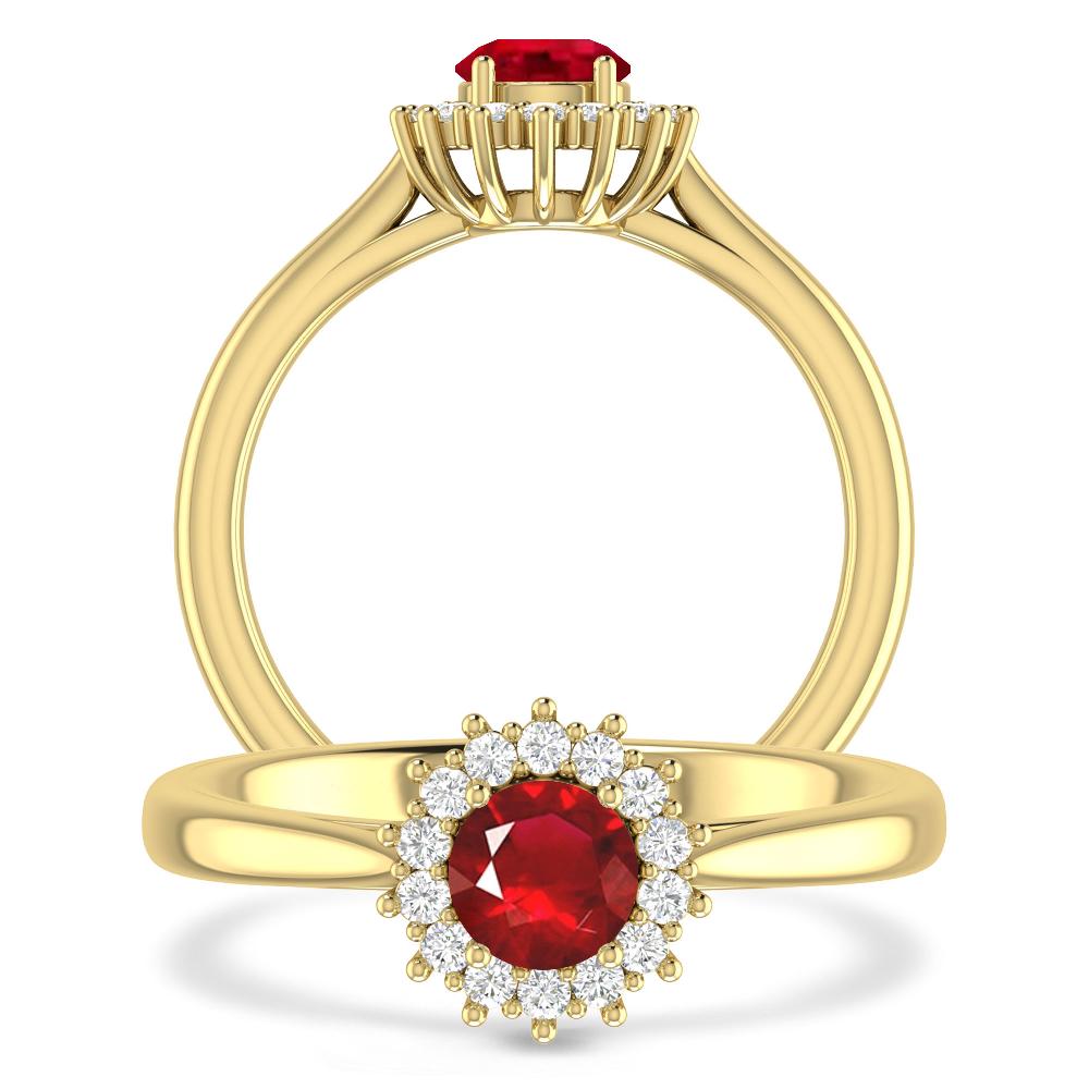 Yellow Gold - Ruby