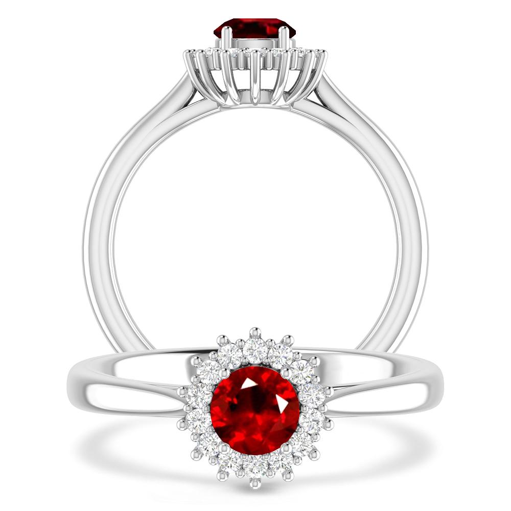 White Gold - Ruby