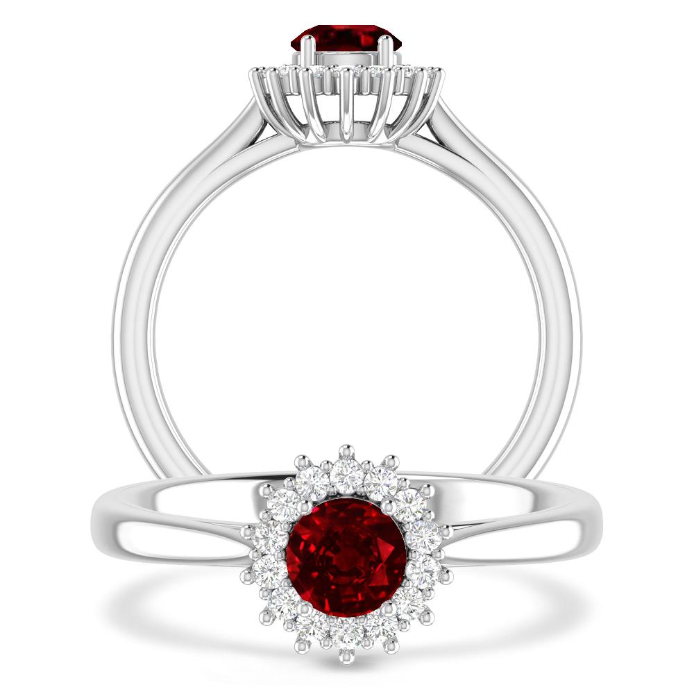 White Gold - Ruby