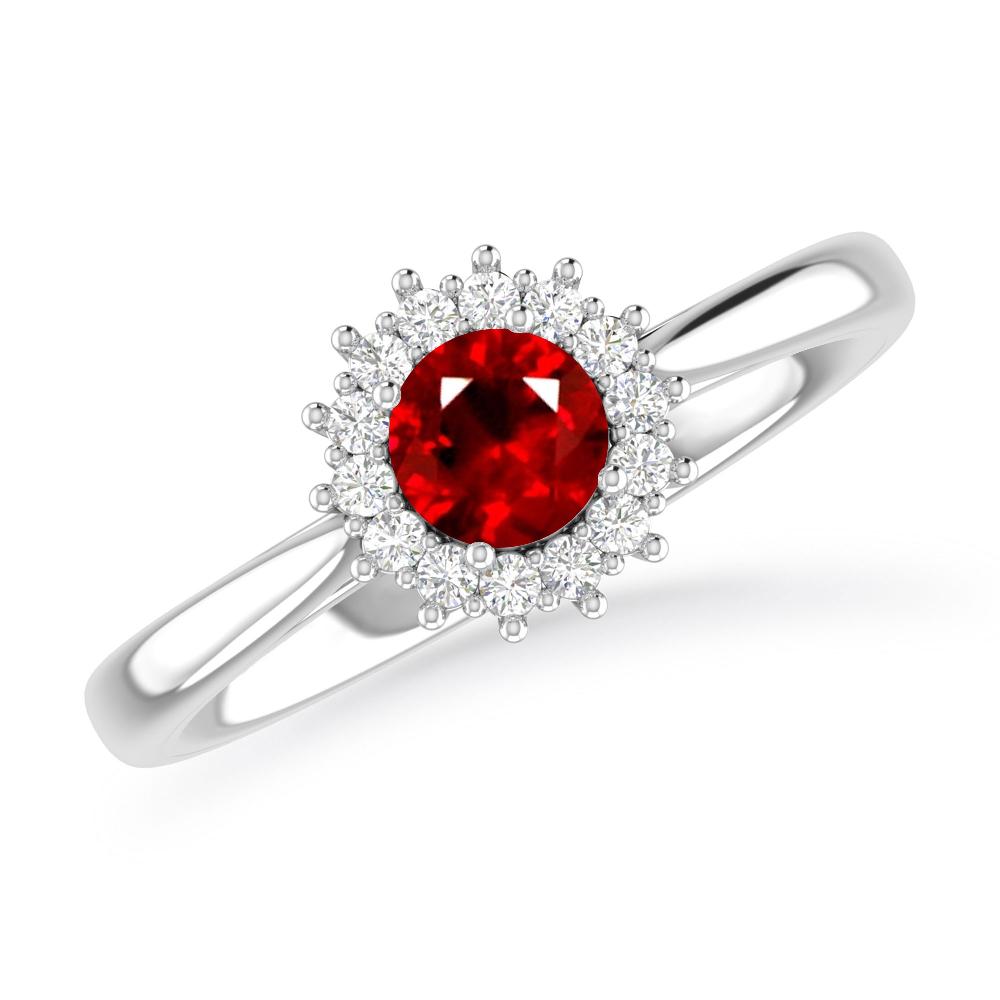 White Gold - Ruby