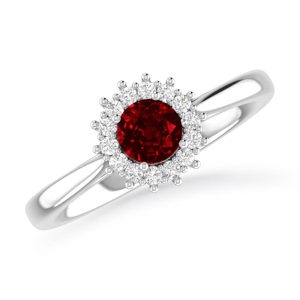 White Gold - Ruby