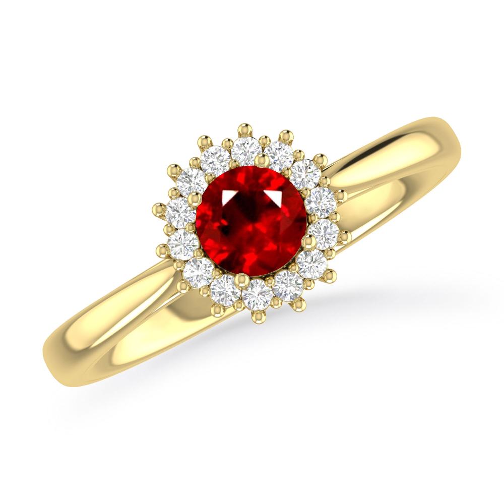 Yellow Gold - Ruby