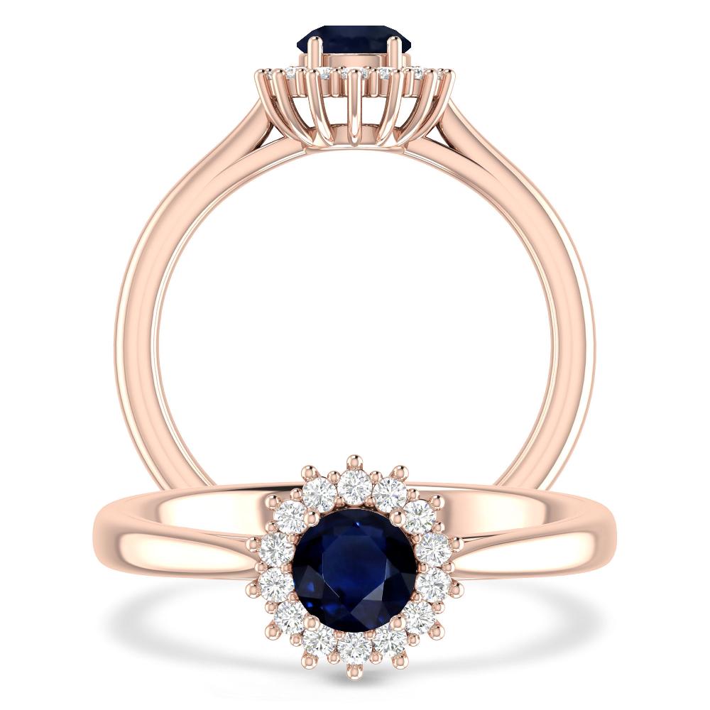 Rose Gold - Sapphire