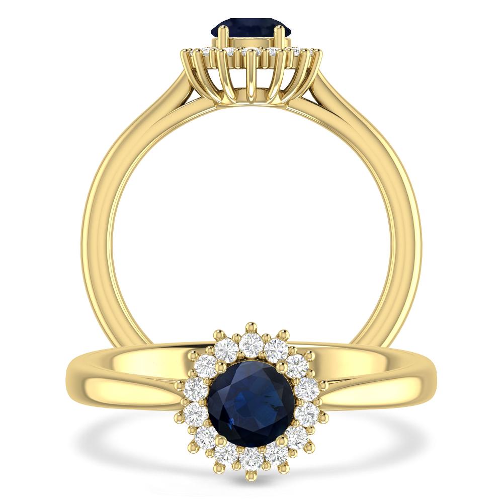 Yellow Gold - Sapphire