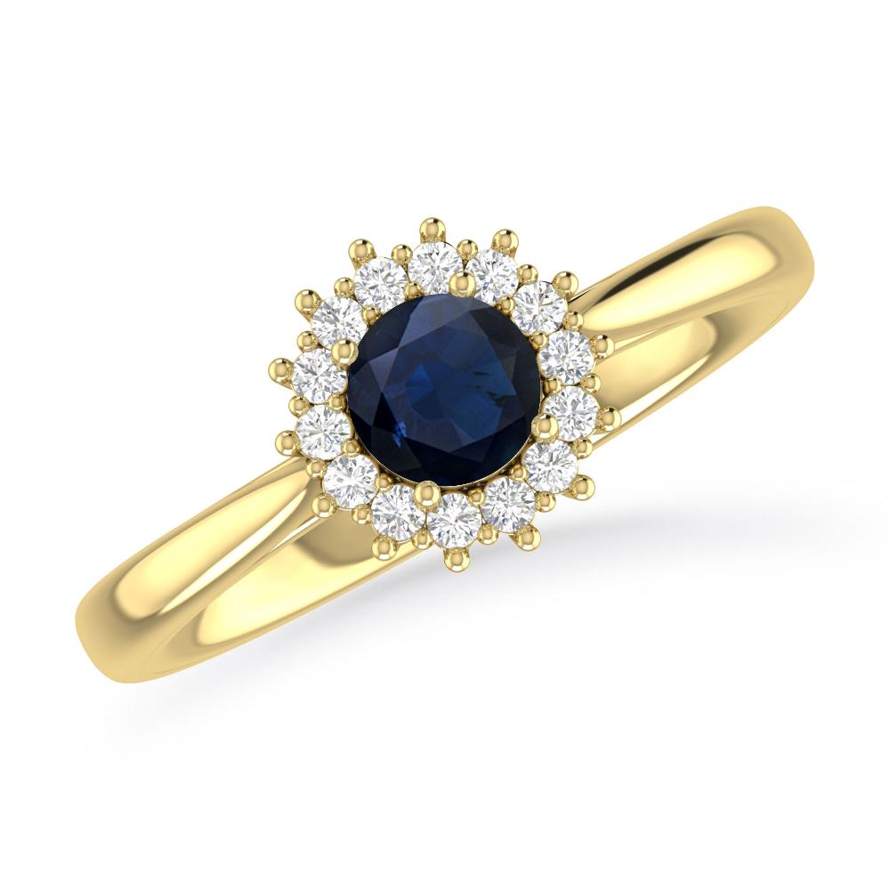 Yellow Gold - Sapphire