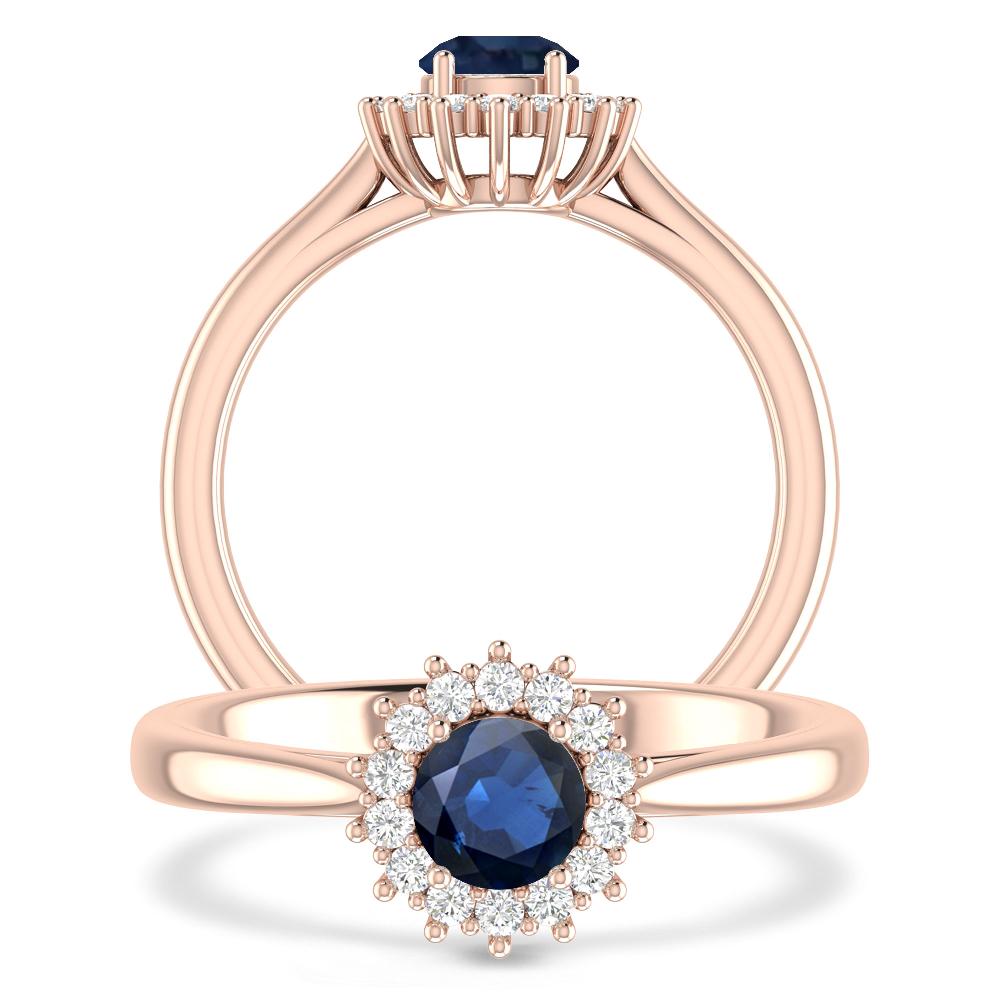 Rose Gold - Sapphire