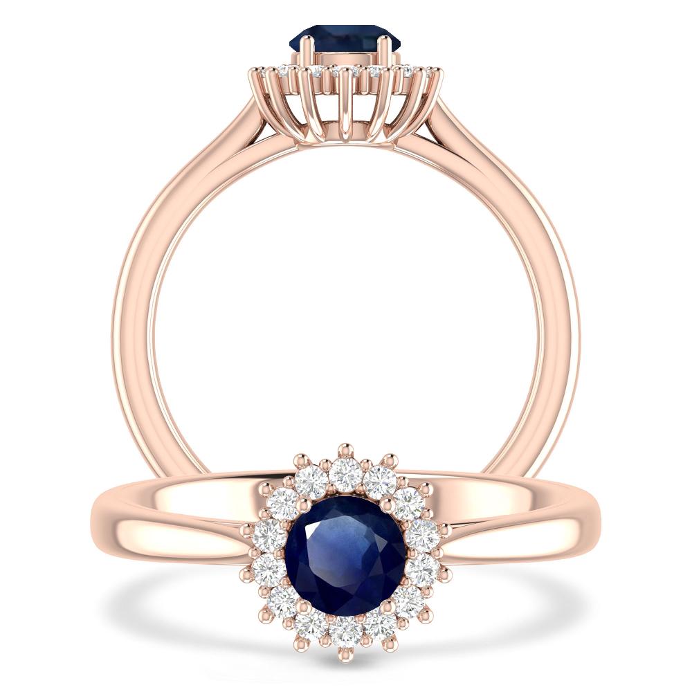 Rose Gold - Sapphire