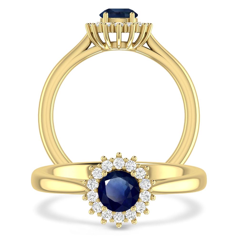 Yellow Gold - Sapphire