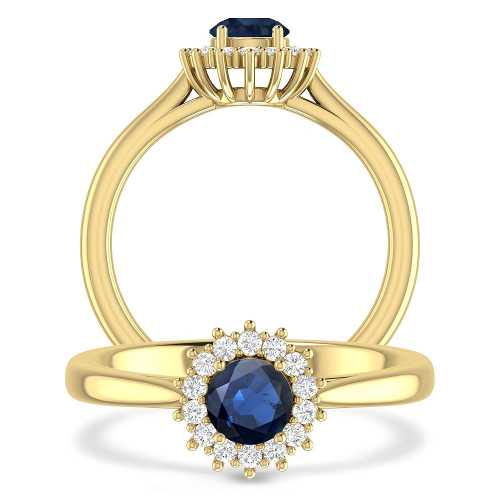 Yellow Gold - Sapphire