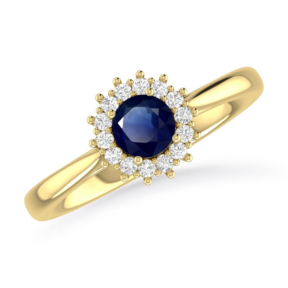 Yellow Gold - Sapphire