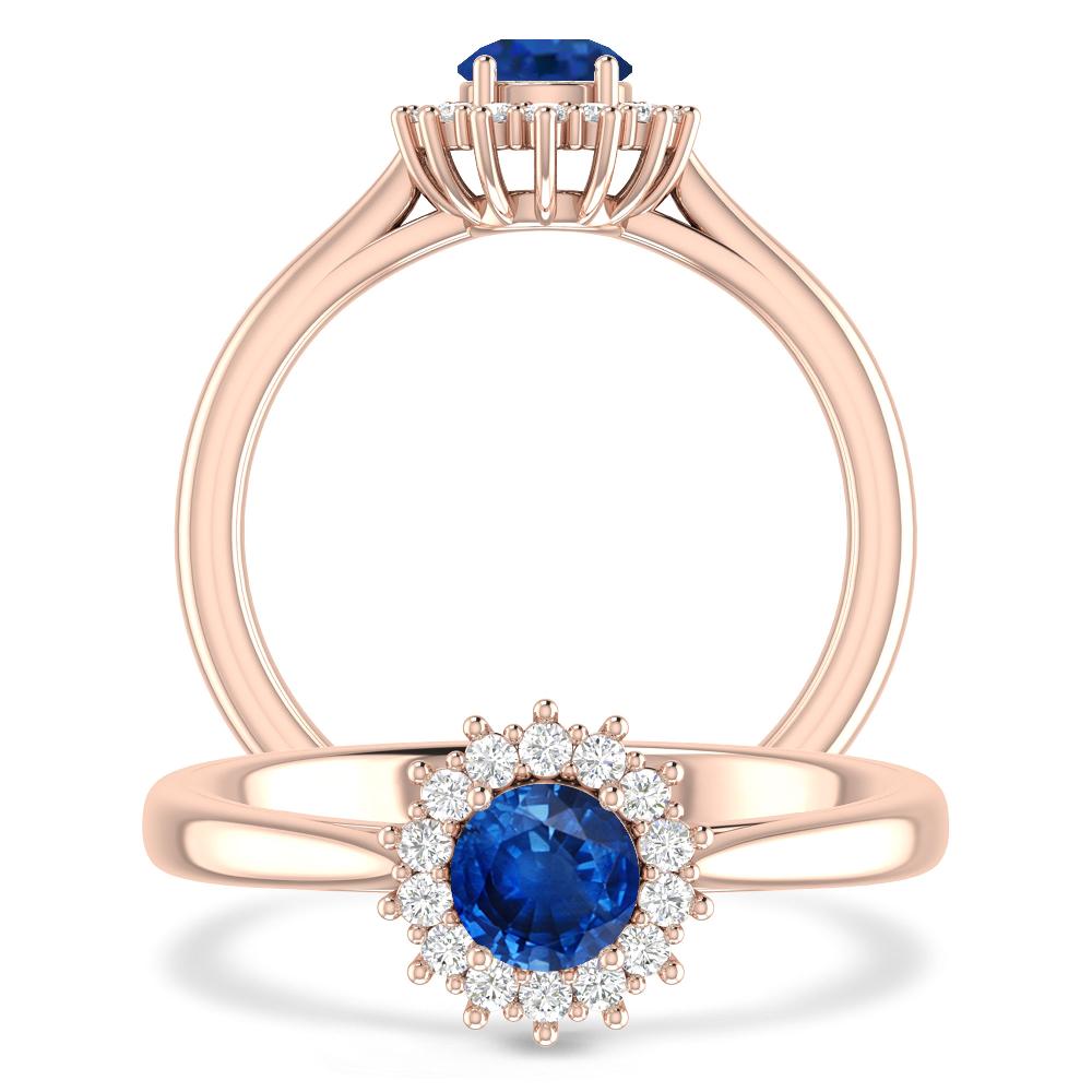 Rose Gold - Sapphire