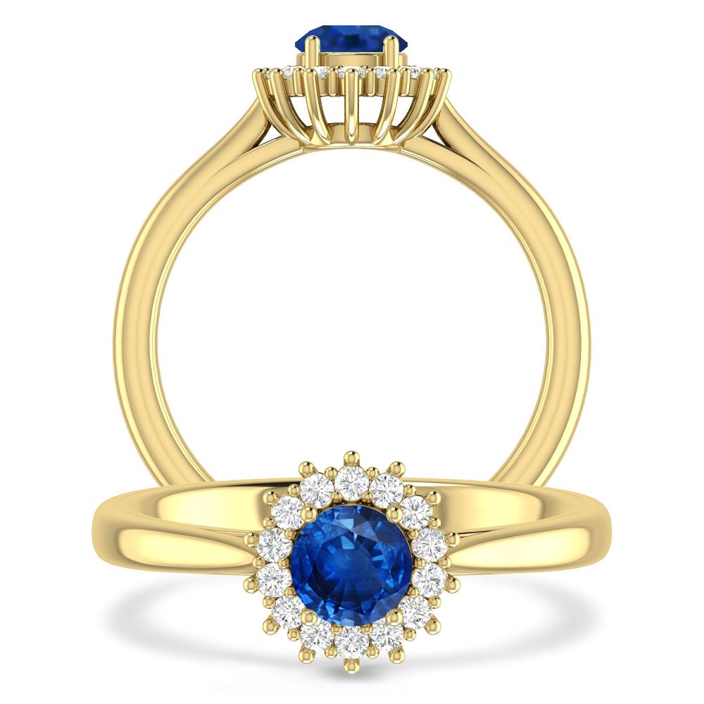 Yellow Gold - Sapphire