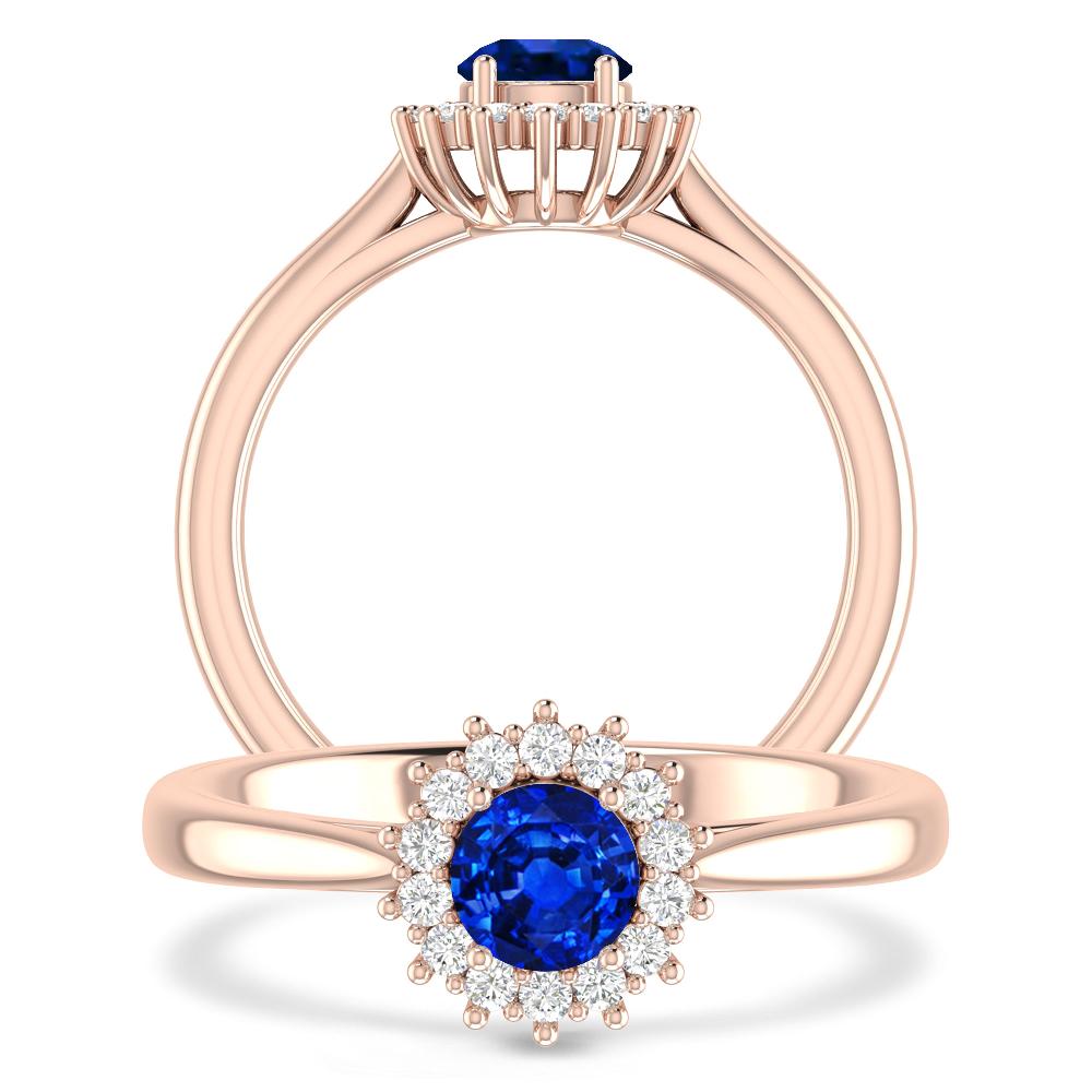 Rose Gold - Sapphire