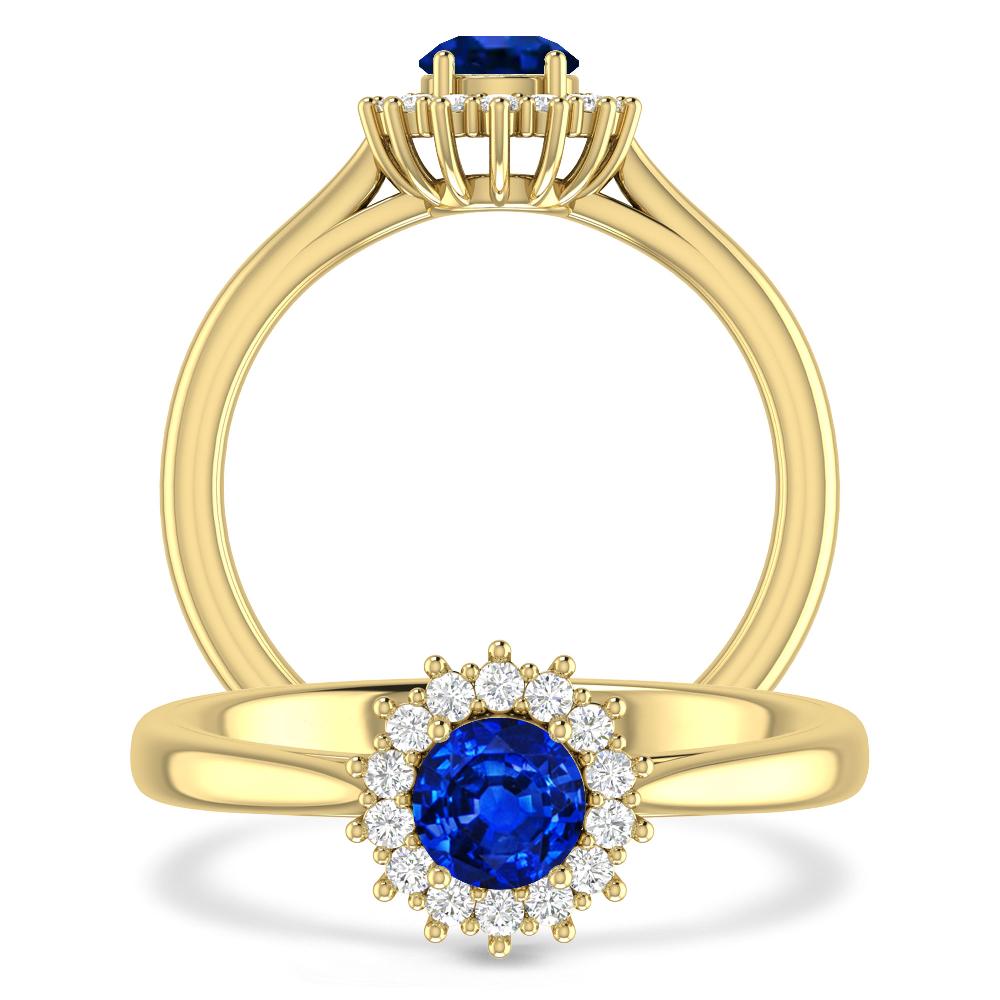 Yellow Gold - Sapphire