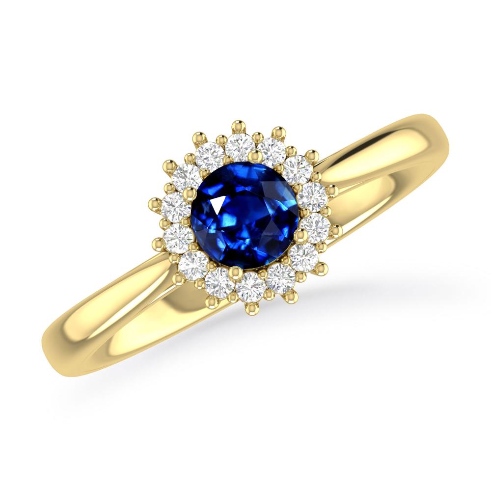 Yellow Gold - Sapphire