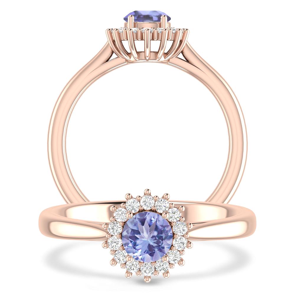 Rose Gold - Tanzanite