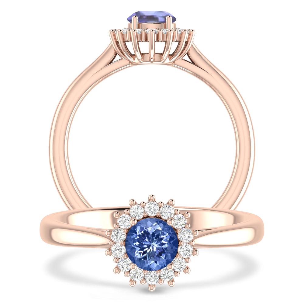 Rose Gold - Tanzanite