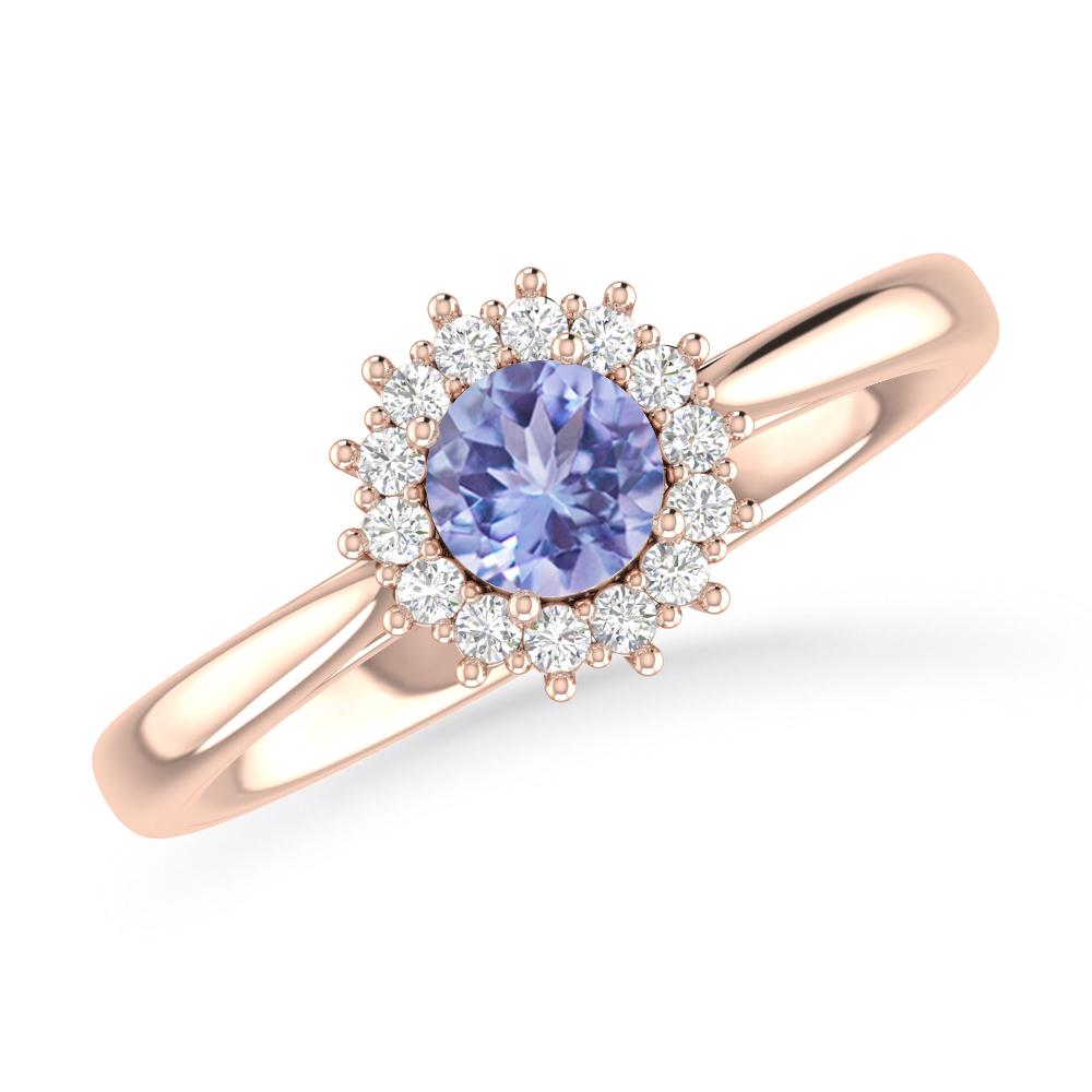 Rose Gold - Tanzanite