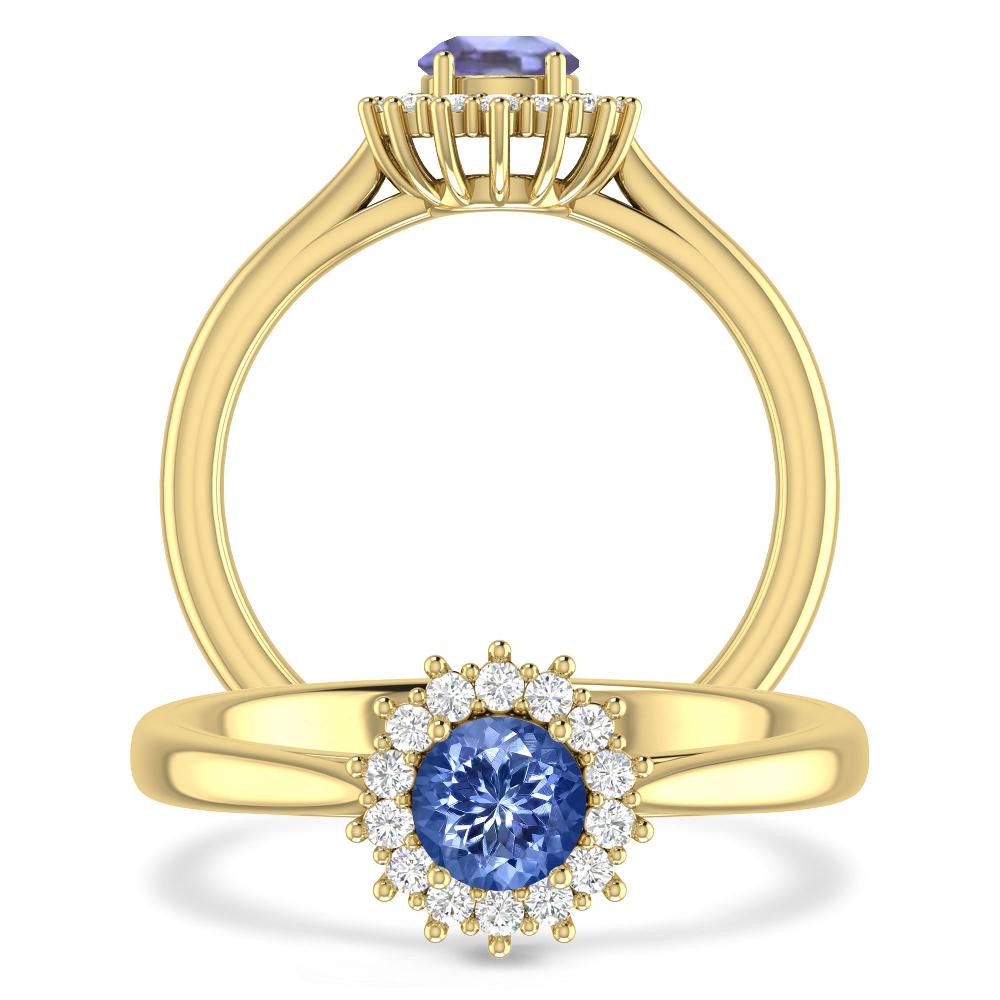 Yellow Gold - Tanzanite