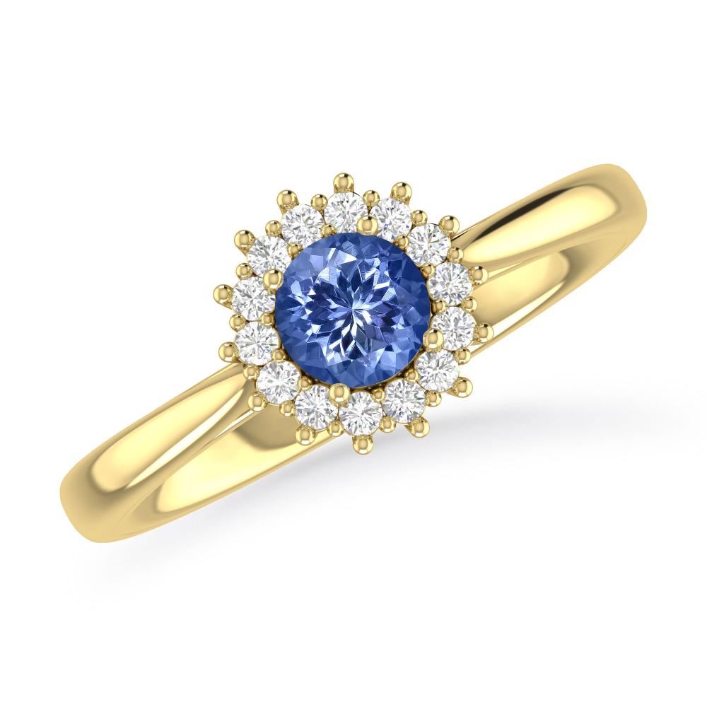 Yellow Gold - Tanzanite