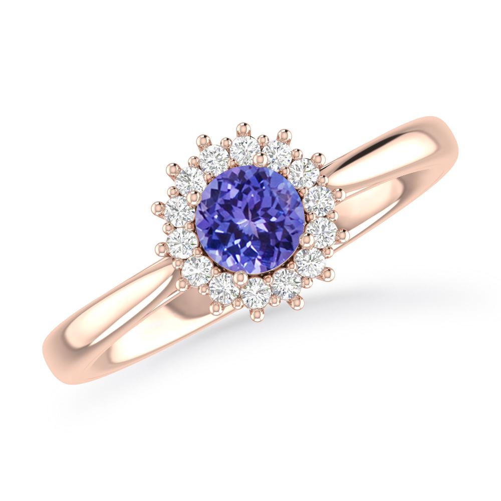 Rose Gold - Tanzanite