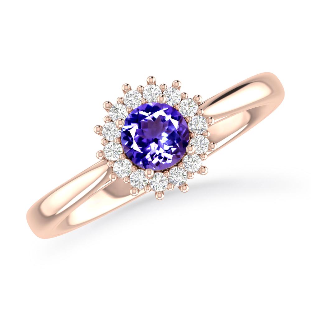 Rose Gold - Tanzanite